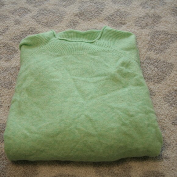 J. Crew Women's Rollneck Crew Sweater, Size XLarge, Mint Green - Picture 3 of 3